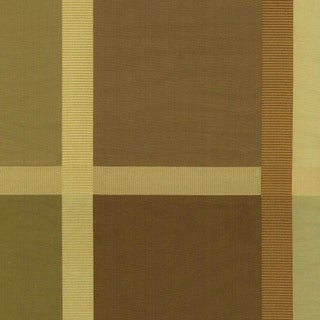 Sample - Schumacher Surat Silk Plaid Fabric in Java For Sale