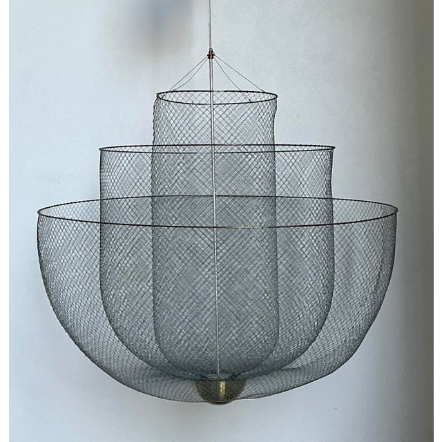 Vintage Moooi “Meshmatics” Steel Mesh Chandelier For Sale In West Palm - Image 6 of 12