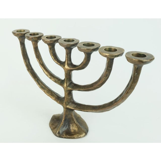Mid-Century Modern Mid-Century Modern Brutalist Bronze Candleholder, 1960s For Sale - Image 3 of 11