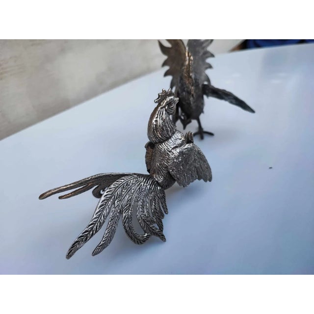 Japanese Figurines of Hen and a Rooster, 1950s, Set of 2 For Sale - Image 4 of 9