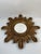 Mid-Century Modern Large 18" Vintage 1990s Golden Sunburst Wall Mirror For Sale - Image 3 of 18