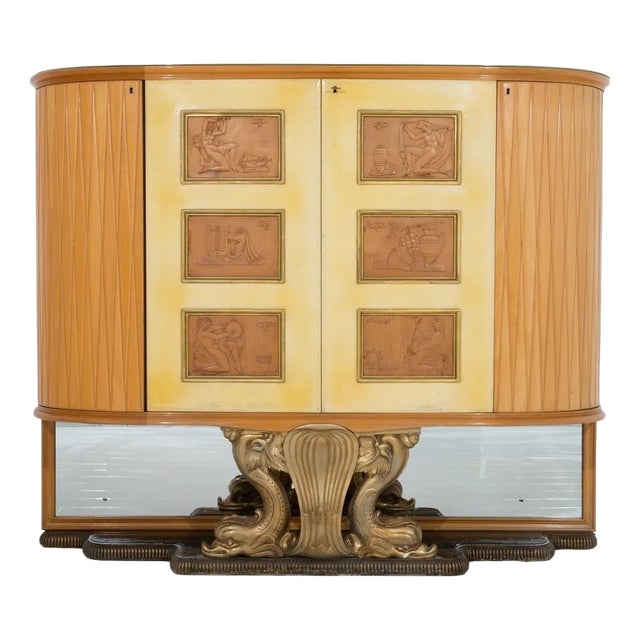 Vintage Bar Cabinet by Osvaldo Borsani, 1930 For Sale