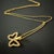Gold Sparkly Butterfly Necklace For Sale In Miami - Image 6 of 8