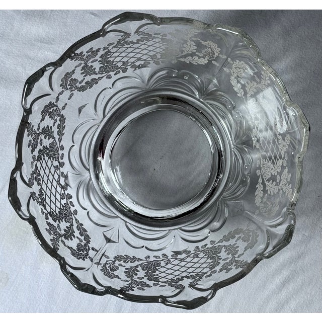 Mid 20th Century American Large Scale Sterling Silver Gilt Autumn Centerpiece Bowl & Underplate - Two Pieces For Sale - Image 4 of 16