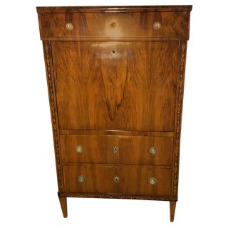 Classicist Secretary in Walnut, 1800s For Sale