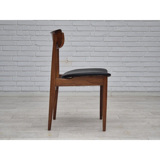 Black Danish Dining Chairs in Teak Wood, 1960s, Set of 5 For Sale - Image 8 of 18
