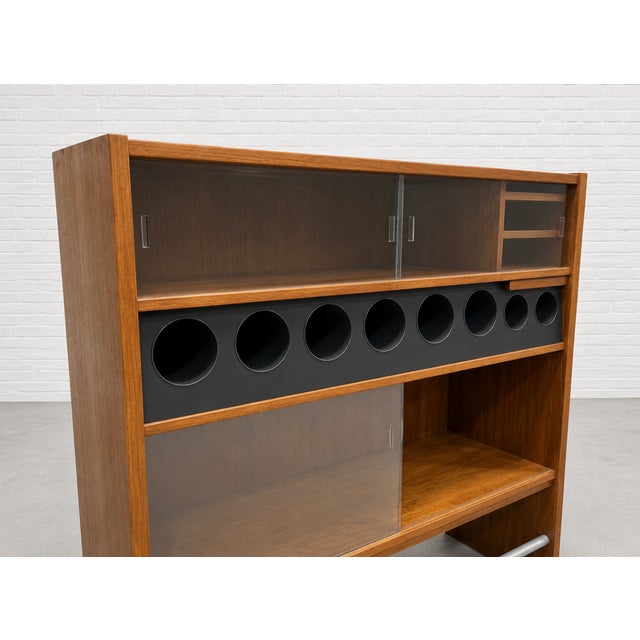 1960s Mid Century Modern Danish Teak Dry Bar Cabinet by Poul Heltborg, C. 1960’s For Sale - Image 5 of 15
