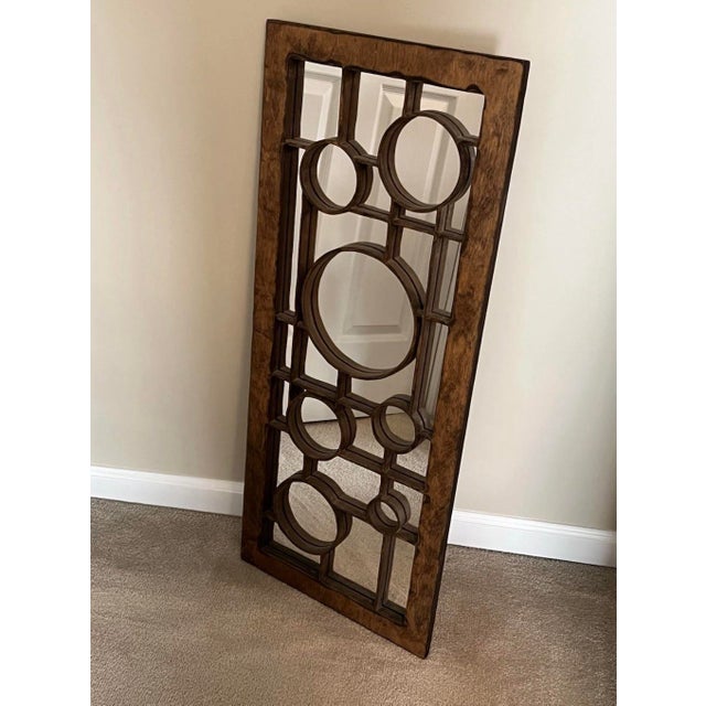 Ron Pessolano (1947-2017) Signed Hand Crafted Studio Arts & Crafts Wood Frame Mirror One of a Kind For Sale - Image 9 of 12