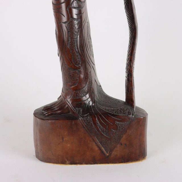 Antique Female Figure in Wood, Indonesia, 20th Century For Sale - Image 13 of 14