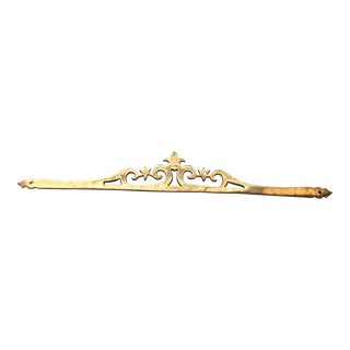 1920's Vintage Cast Brass Applique Header For Sale