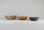 Set of 3 antique and unique three sizes organic wooden bowls. with highly appealing patina, with traces of use. Produced...