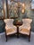 Circa 1870's French made Tête-à-tête" two chairs constructed connecting one another with conjoined lift top box with a...