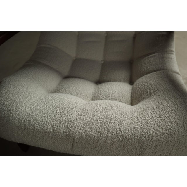 Set of Vintage Teak Scoop Chair with Ottoman by R.Huber & Co, 1960s For Sale - Image 14 of 17