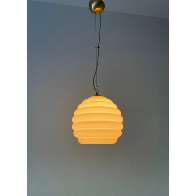 Early 21st Century Dune 27 Murano Jacketed Glass Chandelier in Sand-Taupe Color, 2010s For Sale - Image 5 of 18