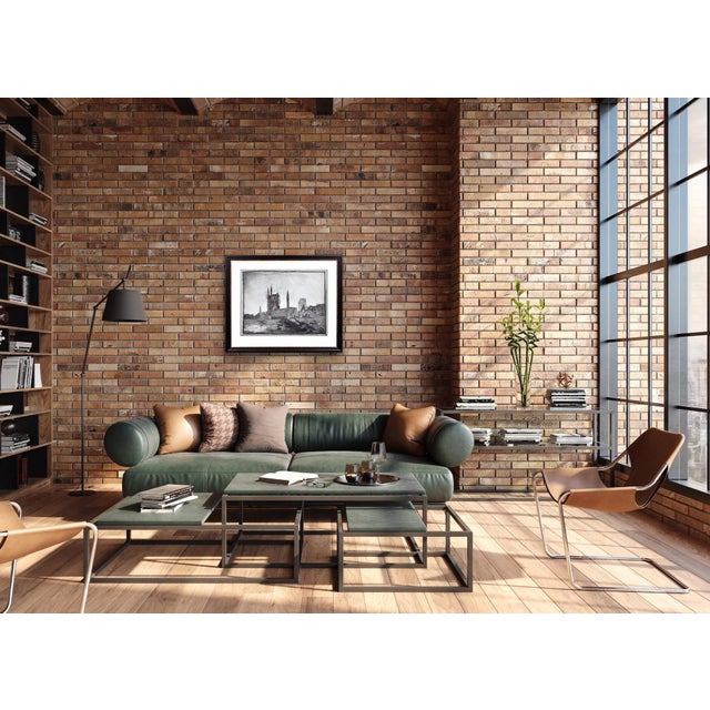 Leopold Halvoet, World War 1 Ww1 Trench Art, Belgian Soldier, Arras, France, 1915, Charcoal & Paper, Framed For Sale - Image 18 of 18