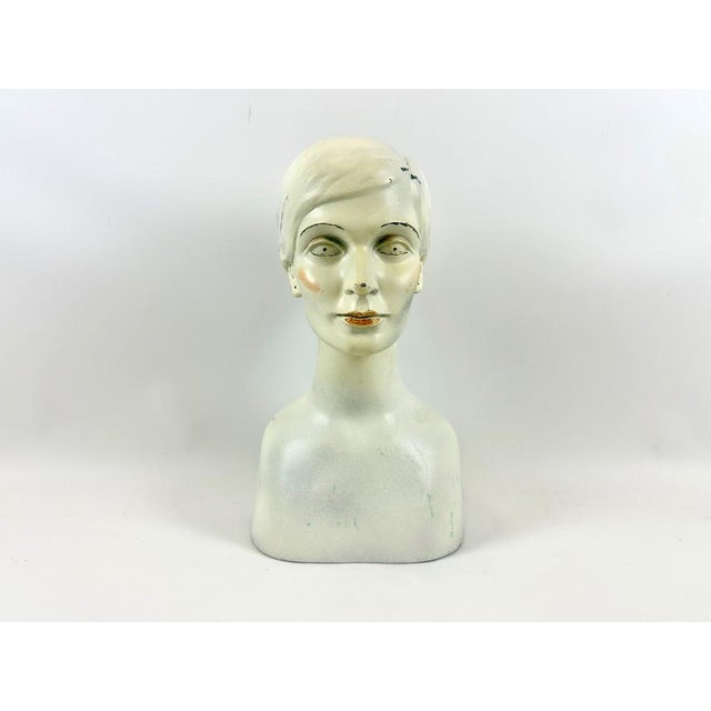 Mid-Century Female Head Mannequin Sculpture, 1950s For Sale - Image 13 of 13