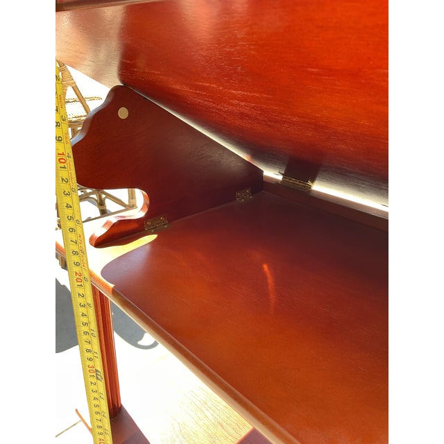 1990s 1990s Traditional Mahogany Adjustable Lectern With Shelving For Sale - Image 5 of 12