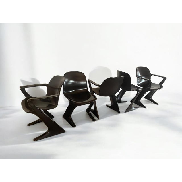 Vintage Kangaroo Chairs by Ernst Moeckl & Siegfried Mehl for Horn Collection, 1960s, Set of 5 For Sale - Image 4 of 18