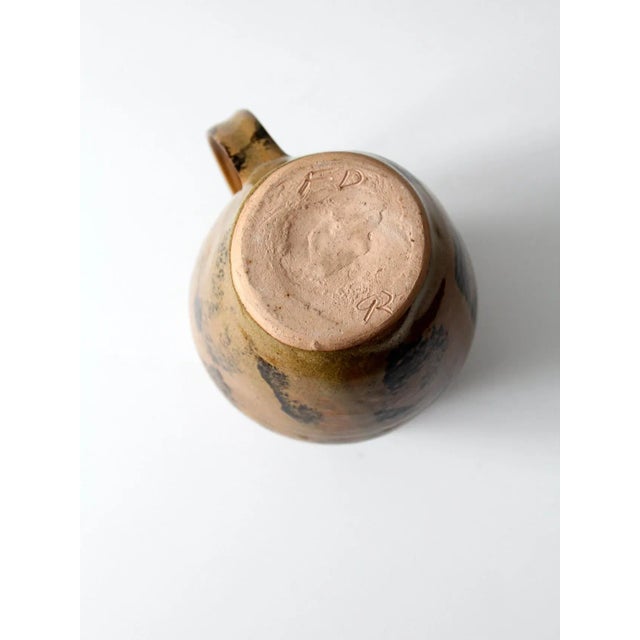 Vintage Studio Pottery Pitcher Circa 1992 For Sale - Image 10 of 11