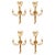 Antique 19th Century Ormolu 3-Branch Wall Sconces, Set of 4 For Sale - Image 11 of 11