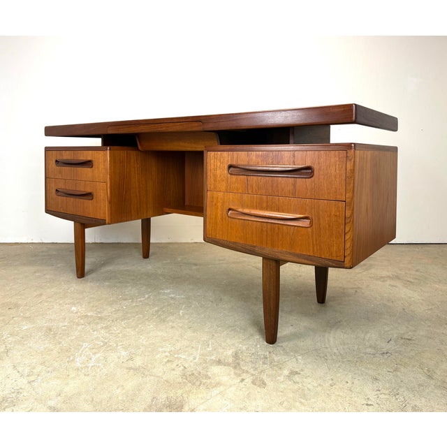 Mid-Century Modern Mid Century Danish Modern Style Teak “Fresco” Writing Desk by G Plan 1960’s For Sale - Image 3 of 12