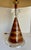 Pair of Vintage Leeazanne Postmodern Faux Burl & Lucite Table Lamps With Original Shades For Sale - Image 11 of 17
