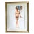 Original Vintage Watercolor Standing Female Nude Model by Harry Barton For Sale