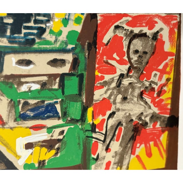 John Hultberg, 1970s Bay Area Figurative Abstract Lithograph Serigraph Greenhouse John Hultberg, 1978 For Sale - Image 9 of 16