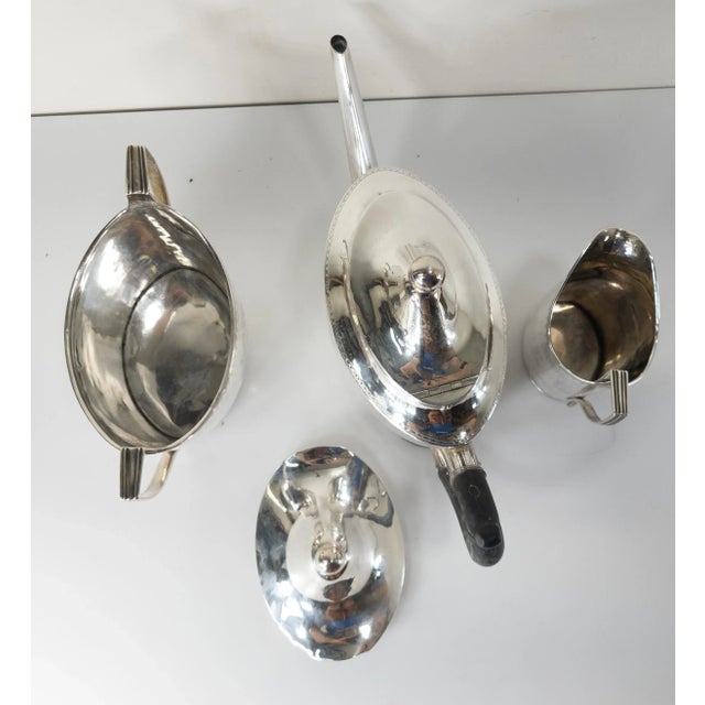 18th Century American Coin Silver Tea Set by John Vernon of New York City For Sale - Image 10 of 12