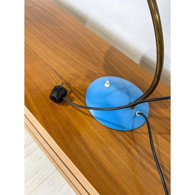 Blue German Model 6782 Desk Lamp by Christian Dell for Kaiser Idell, 1950s For Sale - Image 8 of 11