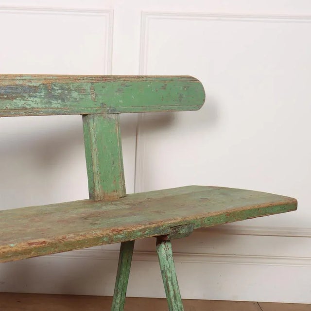 Austrian Painted Bench For Sale - Image 3 of 6