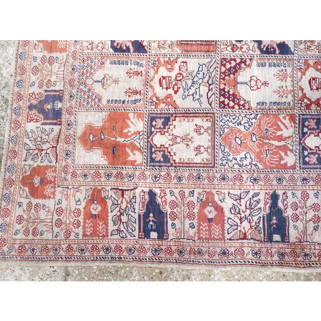 Mid 20th Century Galerie Shabab Collection Mid-20th Century Turkish Kayseri Throw Rug For Sale - Image 5 of 8