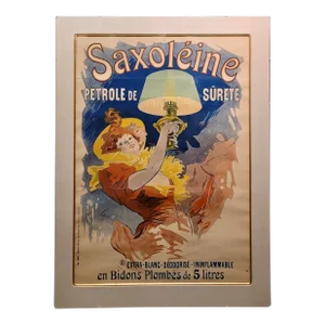 Jules Chéret -Saxoleine Petrole Surete-Original 19th Century French Poster