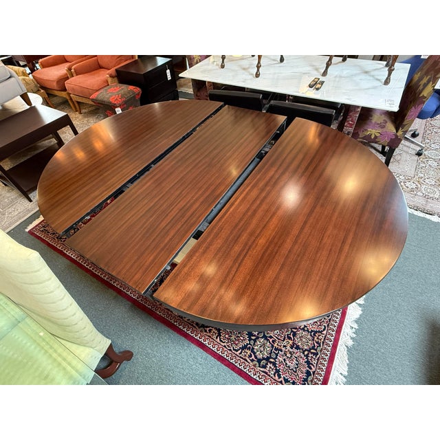 Wood Ruby Living Rigley Pedestal Extension Dining Table, 60 Inches For Sale - Image 7 of 12