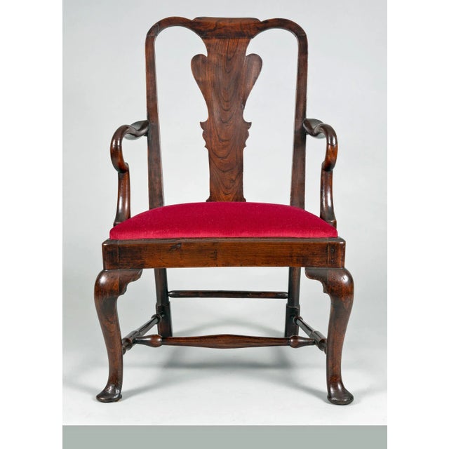 George II Elm Open Arm Chair For Sale - Image 10 of 10