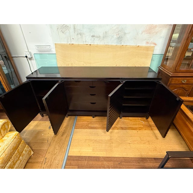 Design Plus Gallery presents a Modern Fluted Sideboard by Barbara Barry for Baker Furniture. This four-door sideboard...