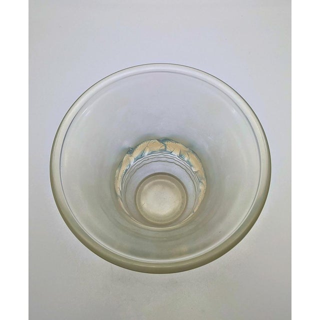 Blue Vintage Art Deco Vase by René Lalique, France, 1930 For Sale - Image 8 of 9