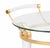 Modern Vintage Bar Trolley in Brass and Glass by Maison Charles for Maison Charles, 1970s For Sale - Image 3 of 4