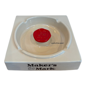 Vintage Maker’s Mark Bourbon Whiskey Ashtray
