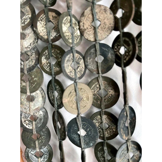 Rare Large Antique Balinese Temple Hanging Lamak, Indonesia For Sale - Image 4 of 12