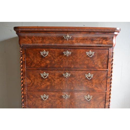 Antique Chiffonier in Mahogany, 1830 For Sale - Image 3 of 9