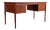 Danish Desk with Finsihed Back in Bold Teak Grain Designed by Arne Vodder For Sale