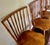 Brown Set 4 Birdcage Chairs Farmhouse-Chic Solid Maple 1860s Plank Seats Spindle Backs For Sale - Image 8 of 10