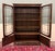 HANDSOME Antique English Jacobean Tiger Oak Bookcase or Display Cabinet with Double Wavy Glass Doors over Double Lower...