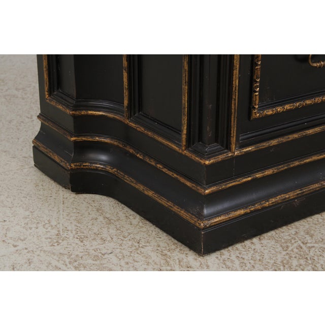 Marge Carson Large Black Painted Sideboard Credenza For Sale - Image 9 of 16