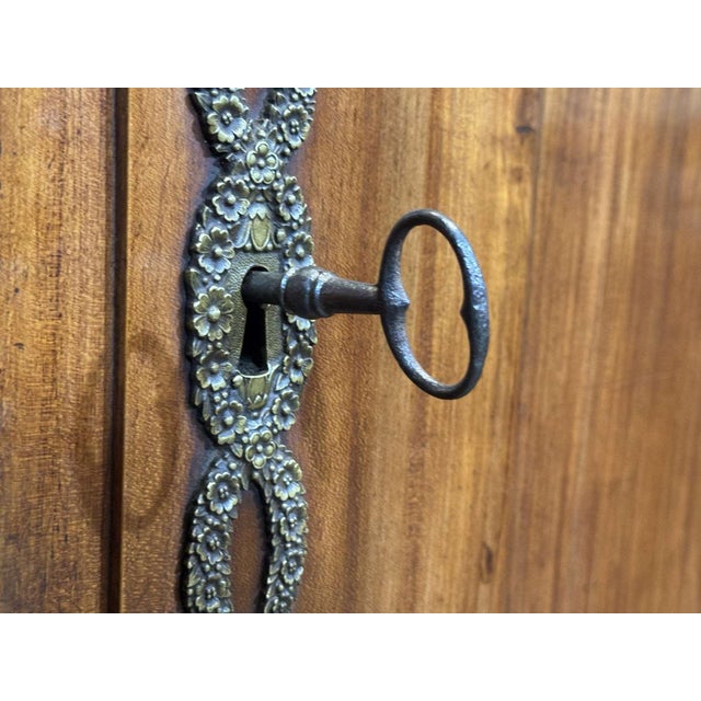 Brown 19th Century Empire Cherrywood Wardrobe For Sale - Image 8 of 16
