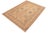 Shabby Chic Shabby Chic Ziegler Tan Blue Hand-Knotted Wool Rug - 5'11'' X 8'10'' For Sale - Image 3 of 8