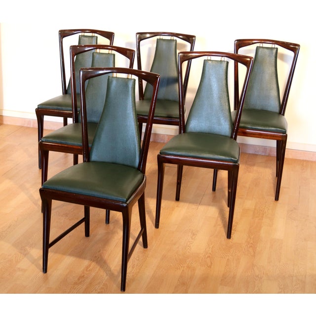 Mid-Century Modern Chairs by Osvaldo Borsani, Italy, 1950s, Set of 6 For Sale - Image 6 of 15