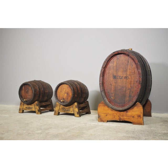 Wine Barrels, 1950s, Set of 3 For Sale - Image 11 of 11