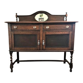 Early 20th Century Antique Jacobean Buffet For Sale
